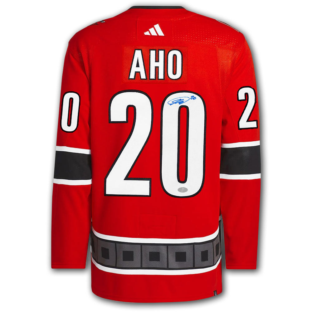 Sebastian Aho Carolina Hurricanes Reverse Retro Adidas Pro Autographed Jersey