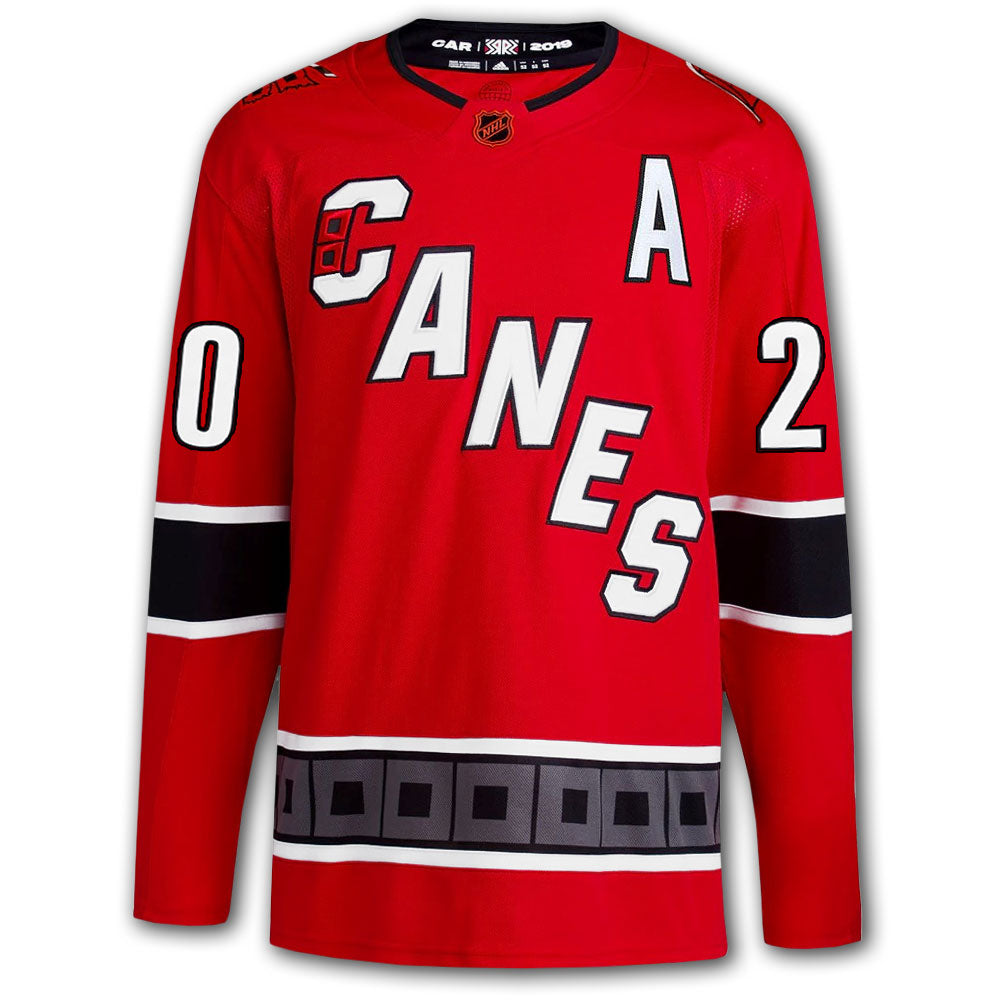 Sebastian Aho Carolina Hurricanes Reverse Retro Adidas Pro Autographed Jersey