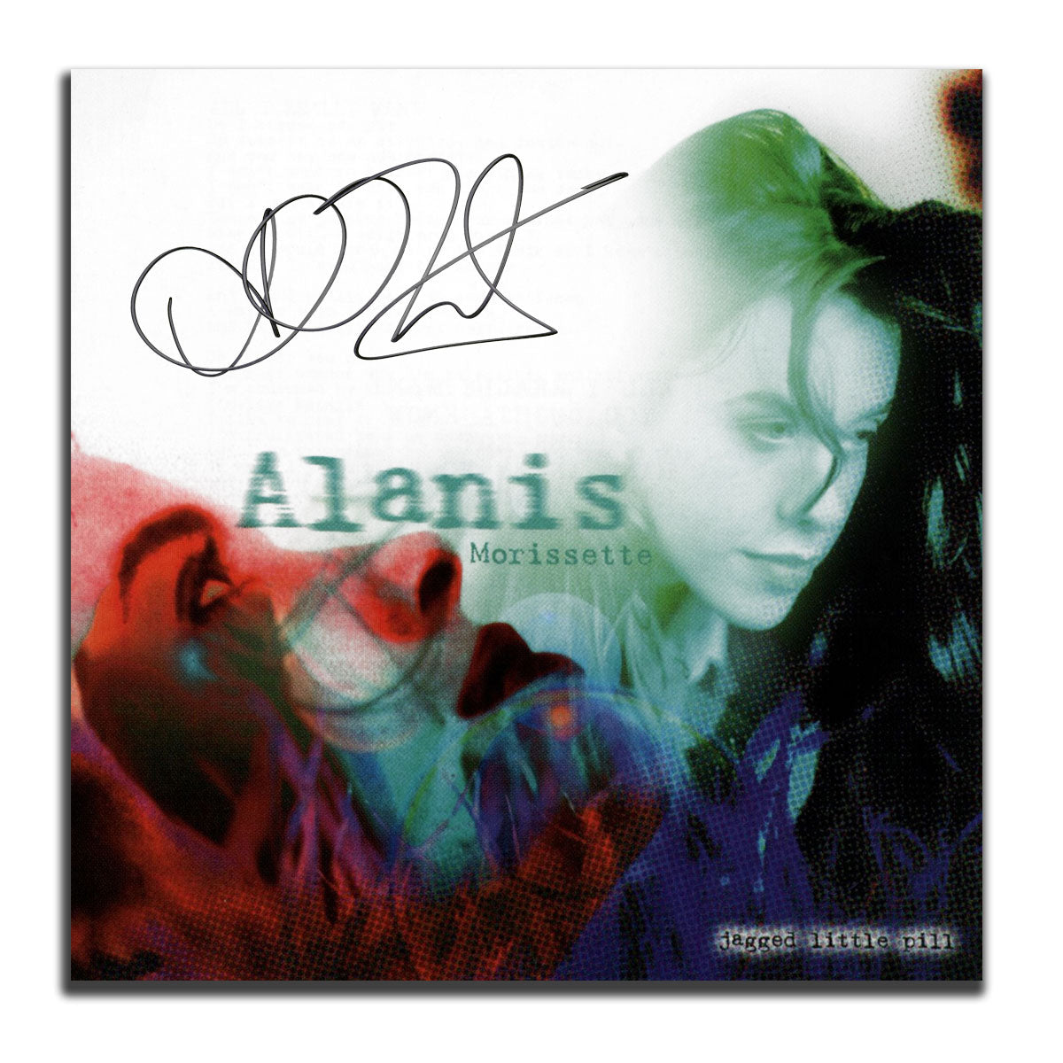 ALANIS MORISSETTE orders Signed Autographed Jagged Little Pill 12x12 Record Album Photograph