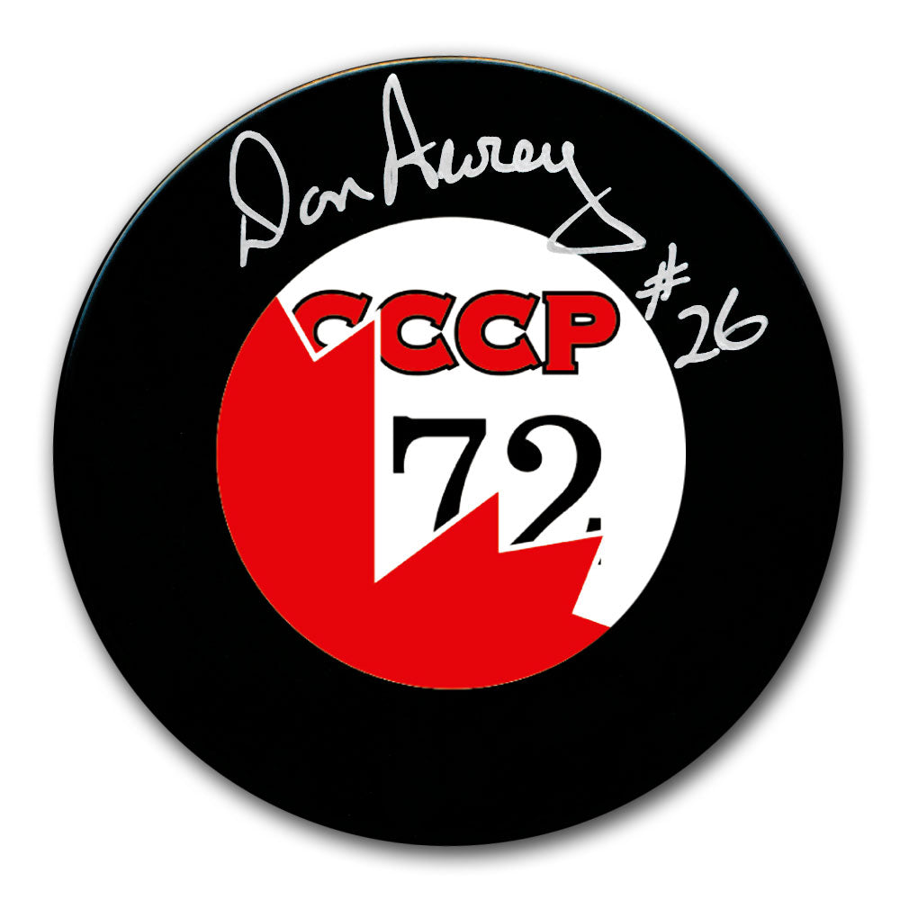 Don Awrey Team Canada 1972 Summit Series CCCP Autographed Puck