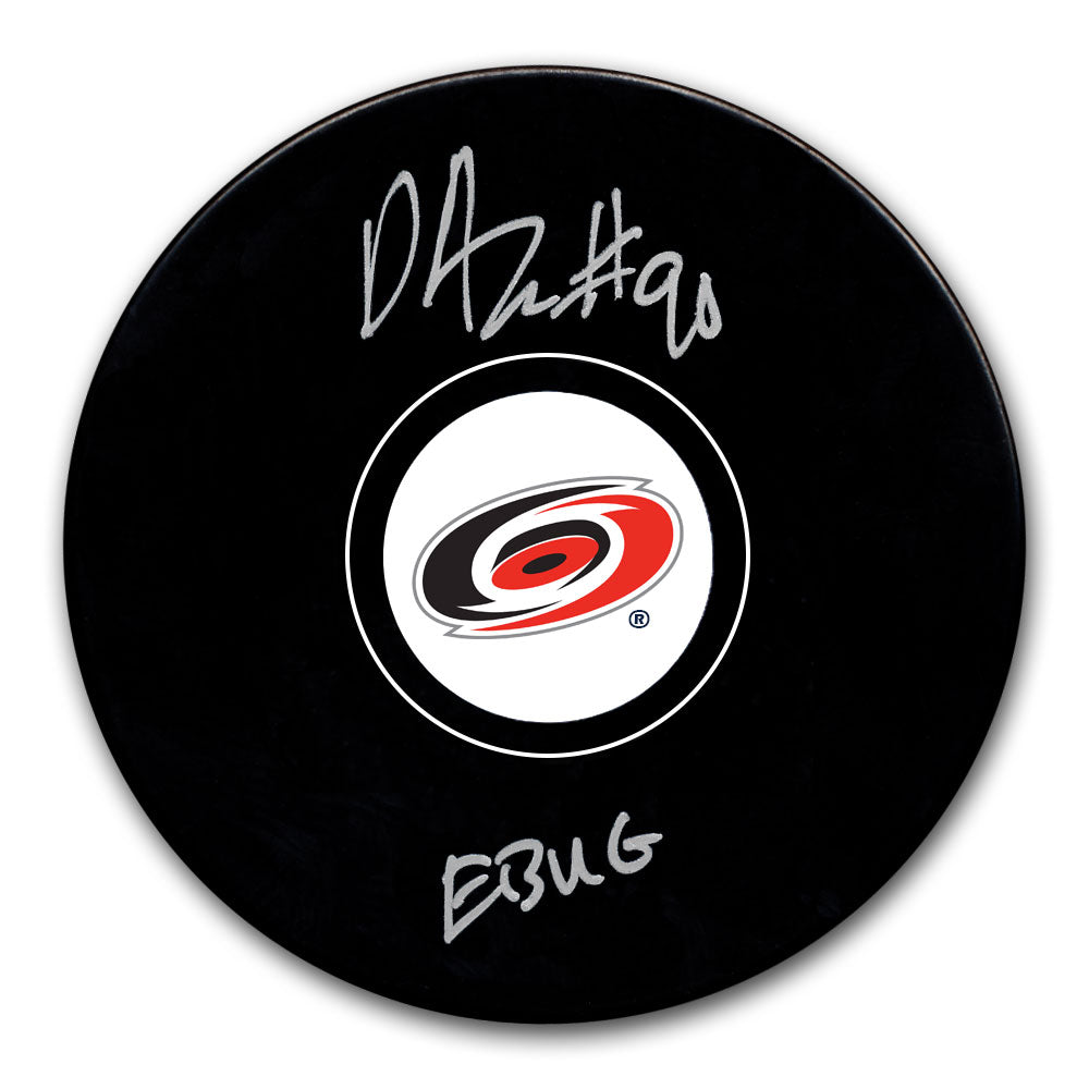 David Ayres Carolina Hurricanes EBUG Autographed Puck