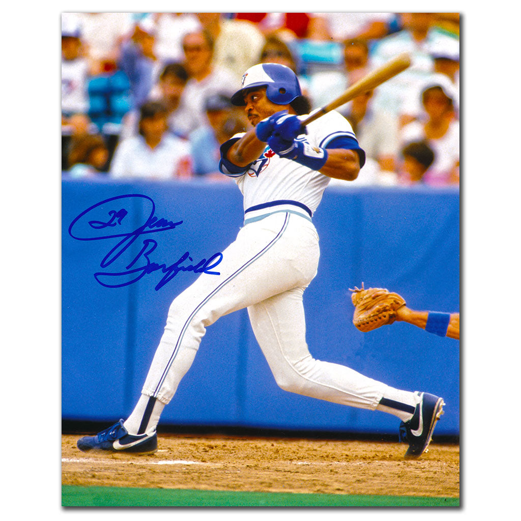 Jesse Barfield Blue Jays de Toronto LINE DRIVE Autographié 8x10