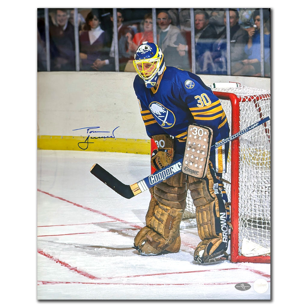 Tom Barrasso Buffalo Sabres ACTION Autographed 16x20