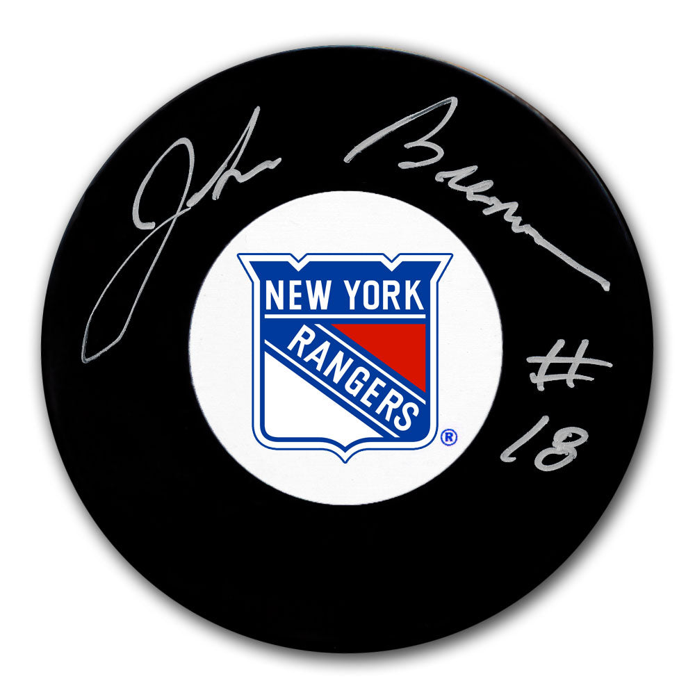 John Brenneman New York Rangers Autographed Puck