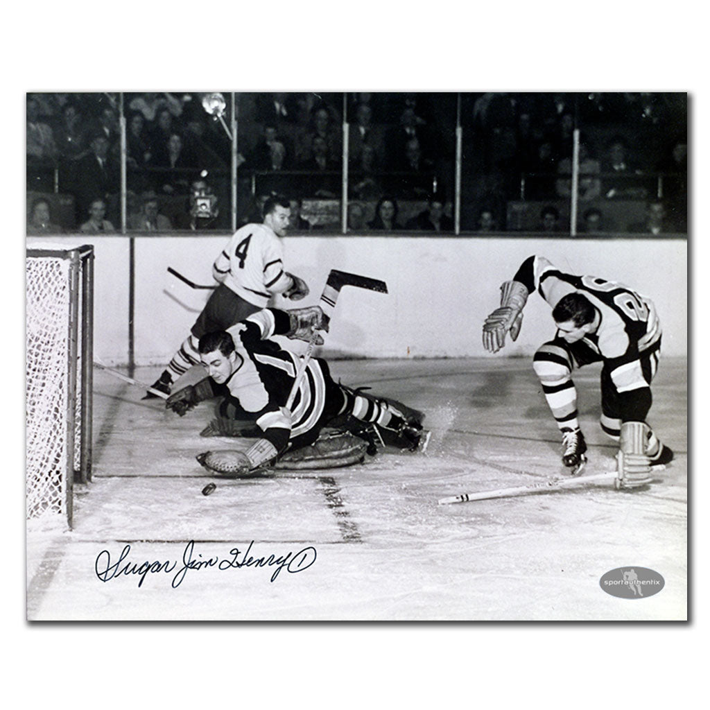 Sugar Jim Henry Boston Bruins Autographed 8x10 Photo