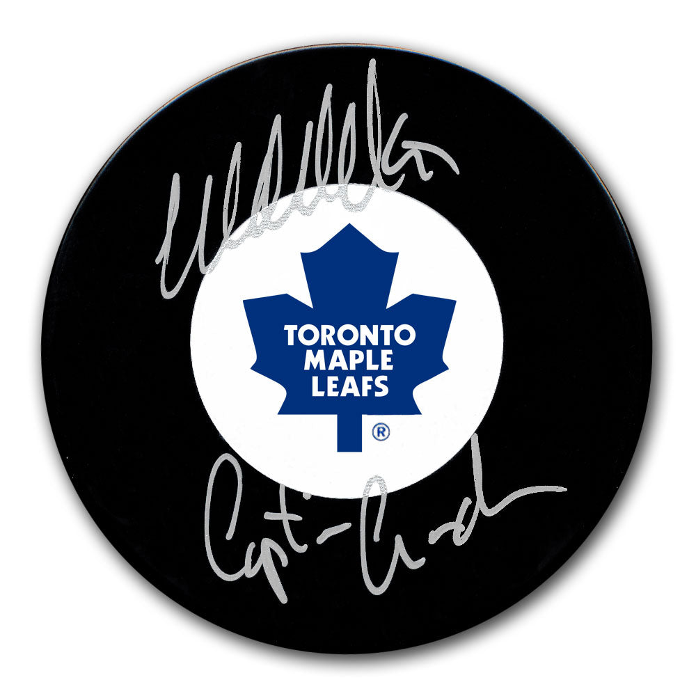 Wendel Clark Toronto Maple Leafs Captain Crunch Autographed Puck