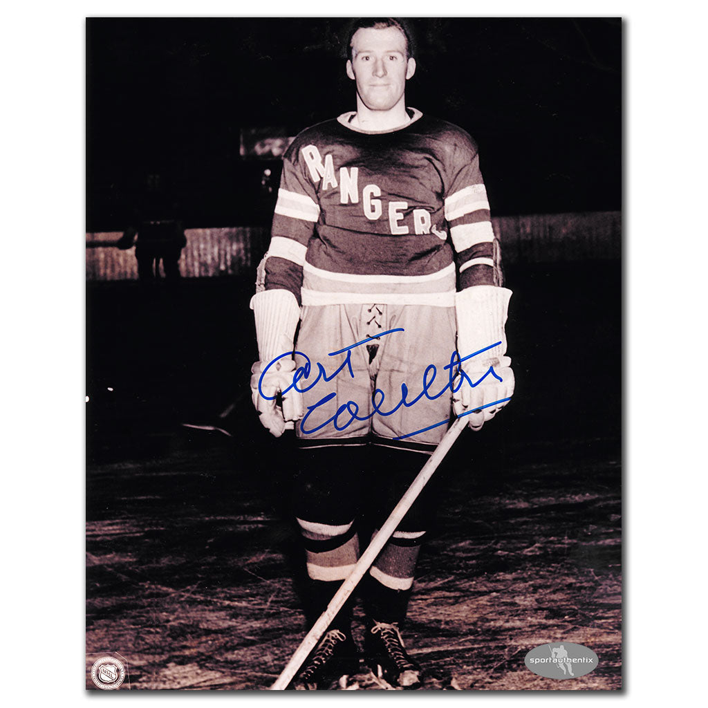 Art Coulter New York Rangers Autographed 8x10 RARE