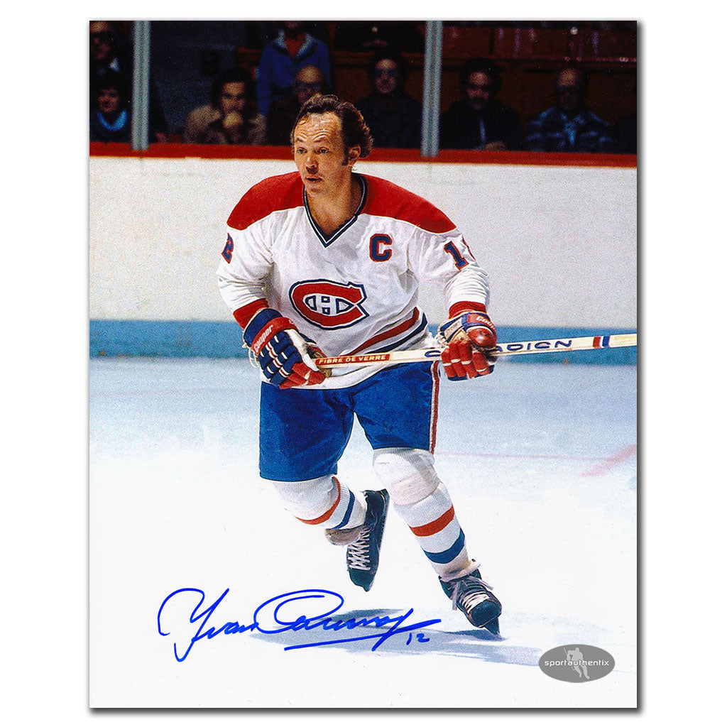 Yvan Cournoyer Montreal Canadiens CAPTAIN Autographed 8x10