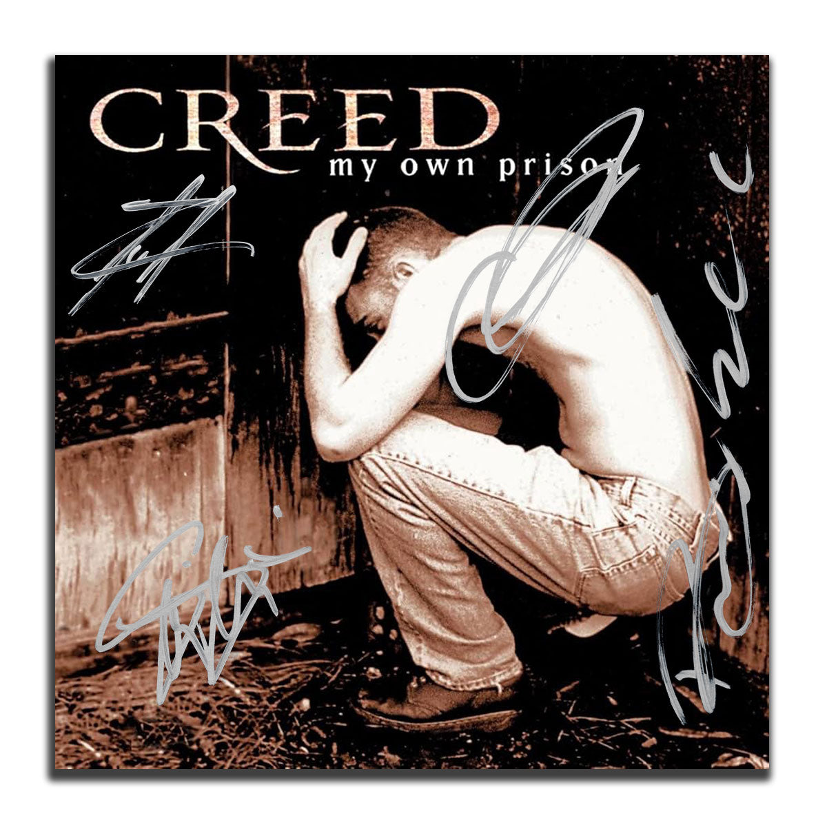 Creed Band Signed MY OWN PRISON Autographed Vinyl Album LP JSA COA