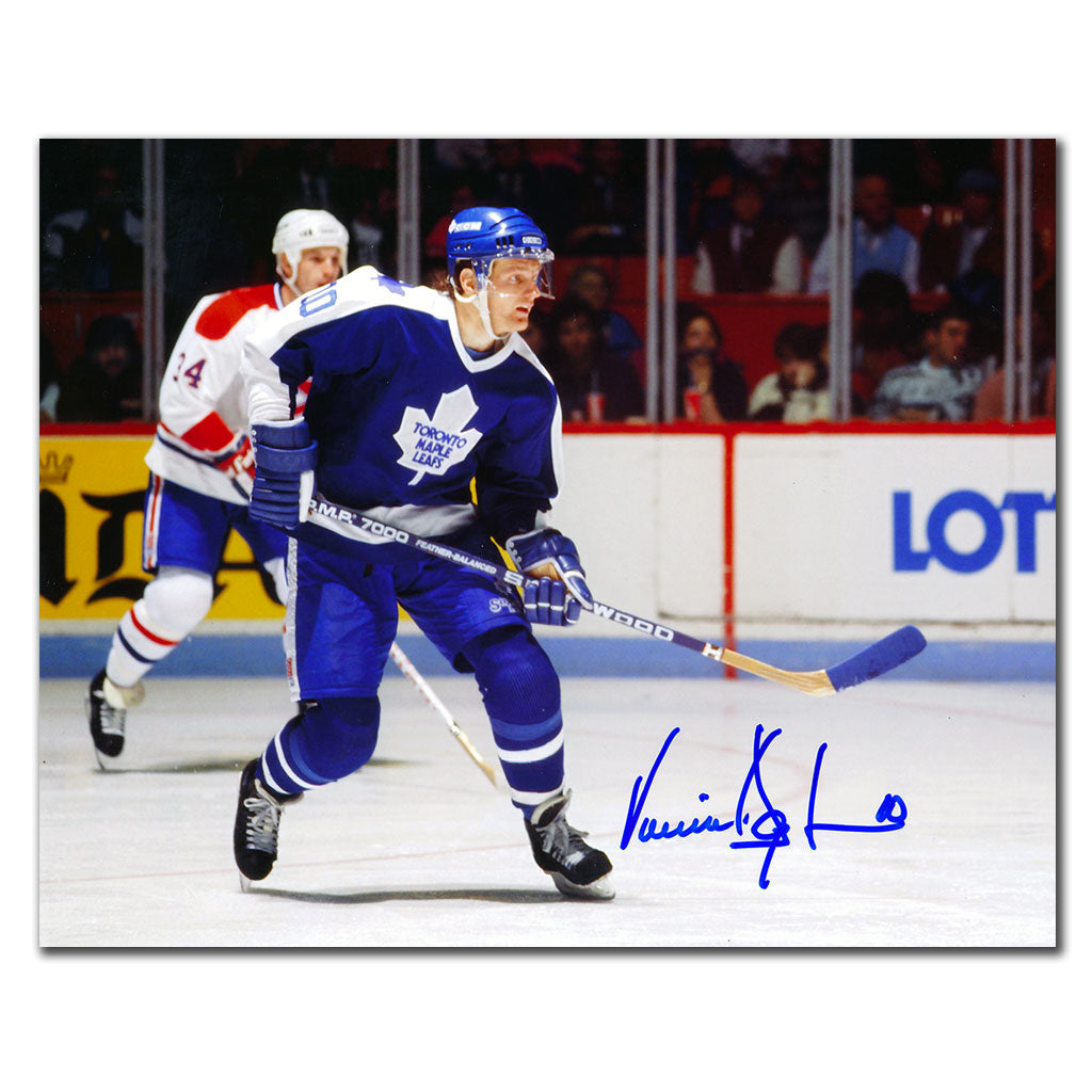 Vincent Damphousse Maple Leafs de Toronto autographié 8x10