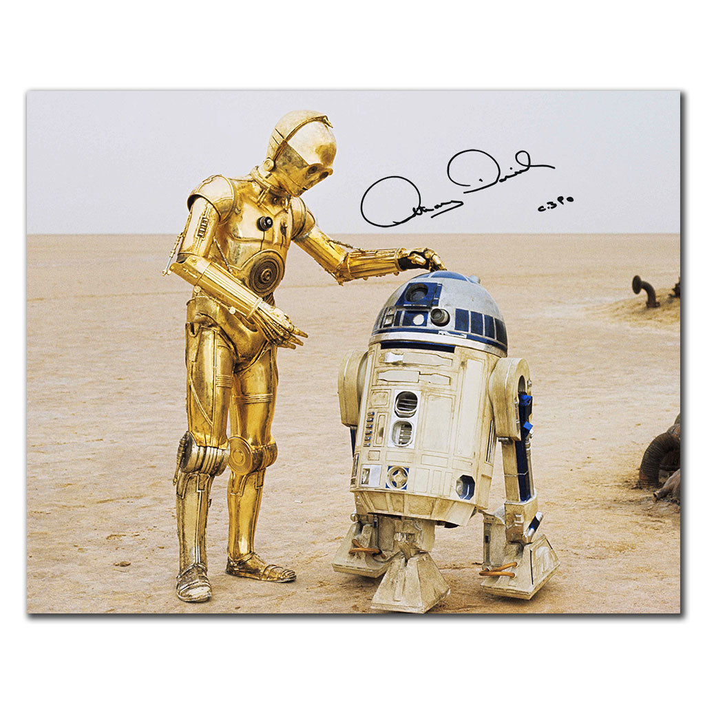 Anthony Daniels C3P0 STAR WARS R2D2 Signed 16x20 Photo