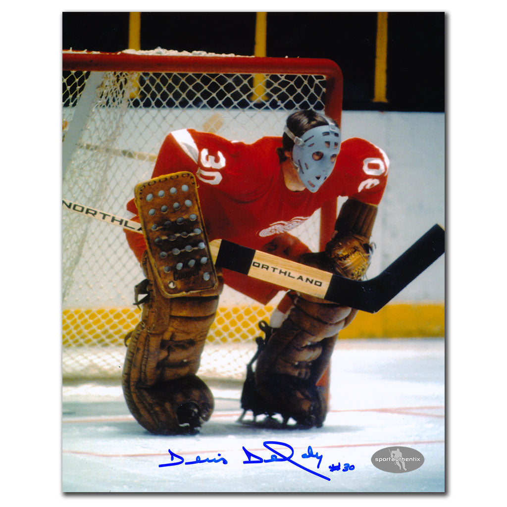 Denis DeJordy Detroit Red Wings Autographed 8x10