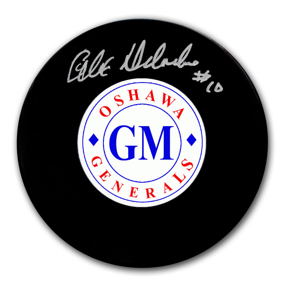 Alex Delvecchio Oshawa Generals Autographed Puck