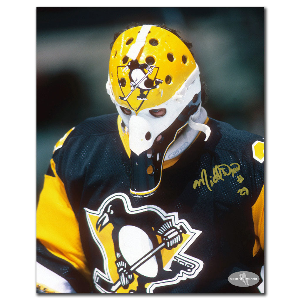 Michel Dion Pittsburgh Penguins CLOSE UP Autographed 8x10