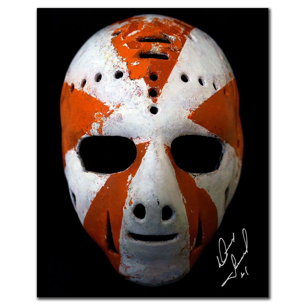 Doug Favell Philadelphia Flyers MASK Autographed 8x10