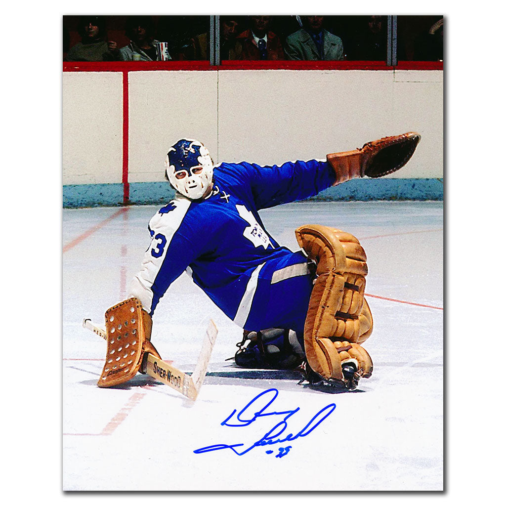 Doug Favell Toronto Maple Leafs ACTION Autographed 8x10