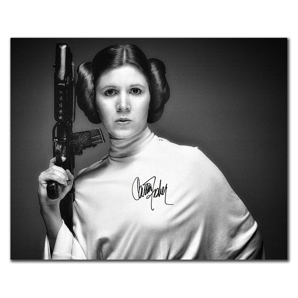 Carrie Fisher Princess Leia STAR WARS Autographed 16x20