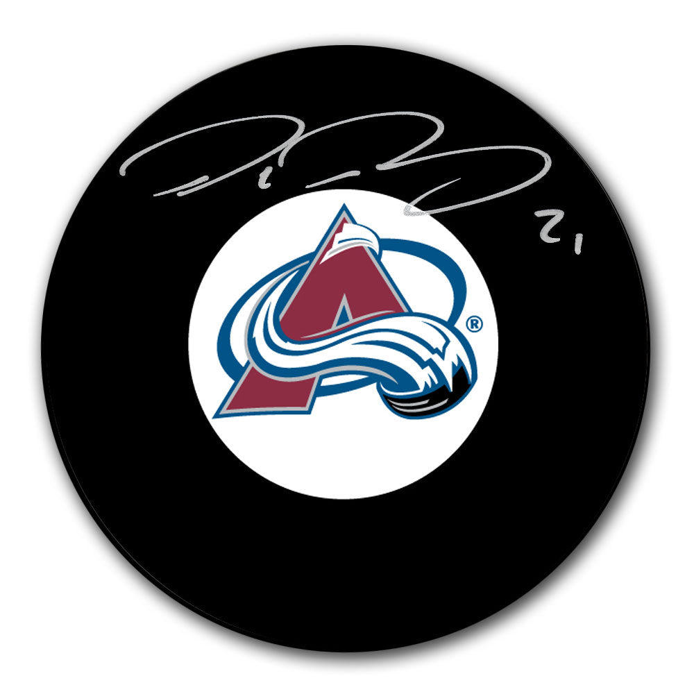 Rondelle autographiée de l'Avalanche du Colorado par Peter Forsberg