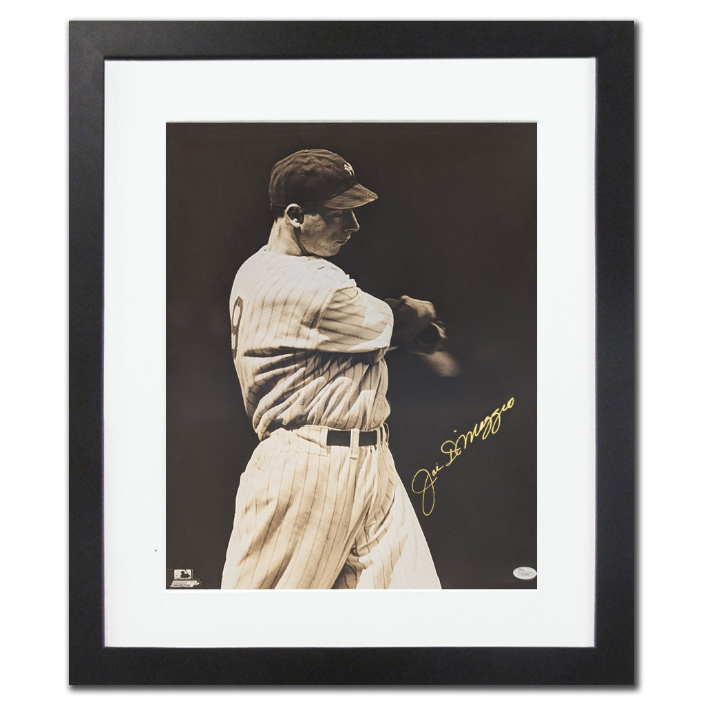 Joe DiMaggio New York Yankees YANKEE CLIPPER Autographed 26X32 Frame JSA COA