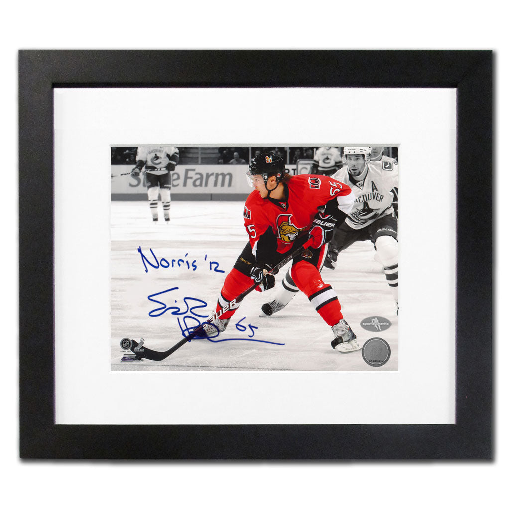 Erik Karlsson Ottawa Senators 2012 NORRIS Autographed 15X17 Frame