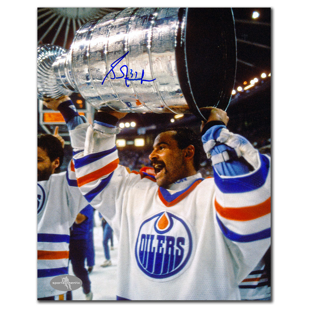 Grant Fuhr Edmonton Oilers STANLEY CUP Autographed 8x10