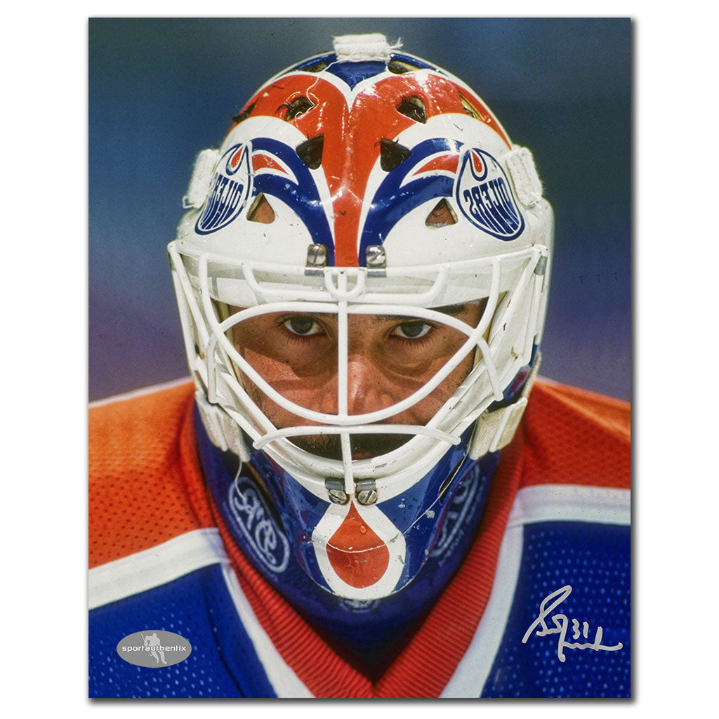 Grant Fuhr Edmonton Oilers CLOSE UP Autographed 8x10