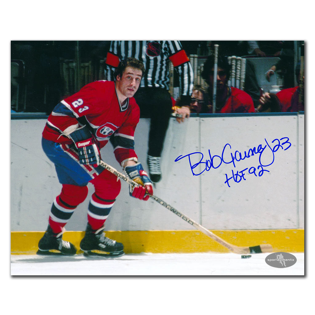 Bob Gainey Canadiens de Montréal PLAYMAKER Autographié 8x10