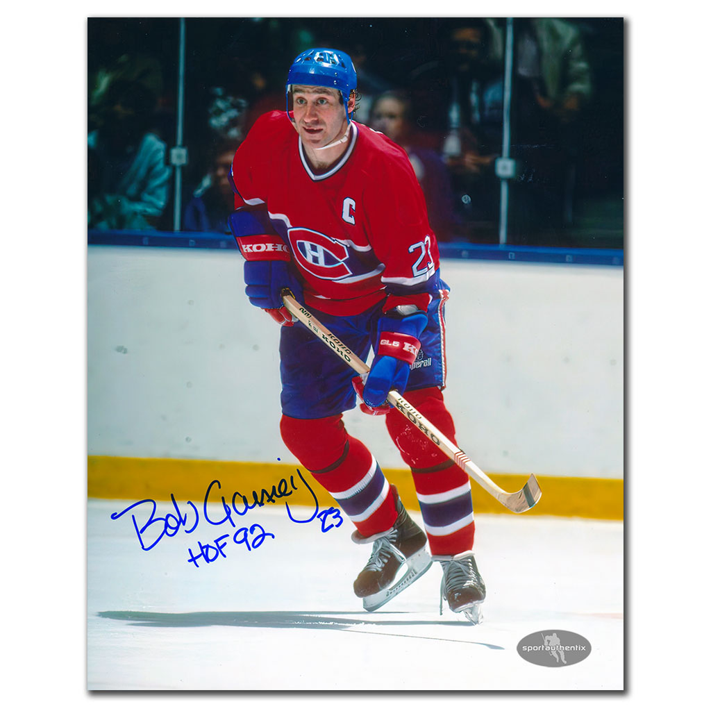 Bob Gainey Montreal Canadiens CAPTAIN Autographed 8x10