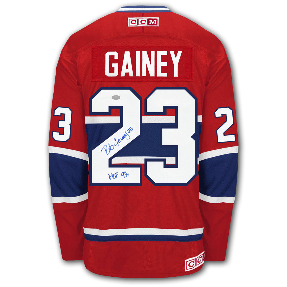 Bob Gainey Montreal Canadiens HOF CCM Autographed Jersey