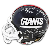 New York Giants Hall of Fame Greats Autographed Riddell Mini-Helmet Signed By 5