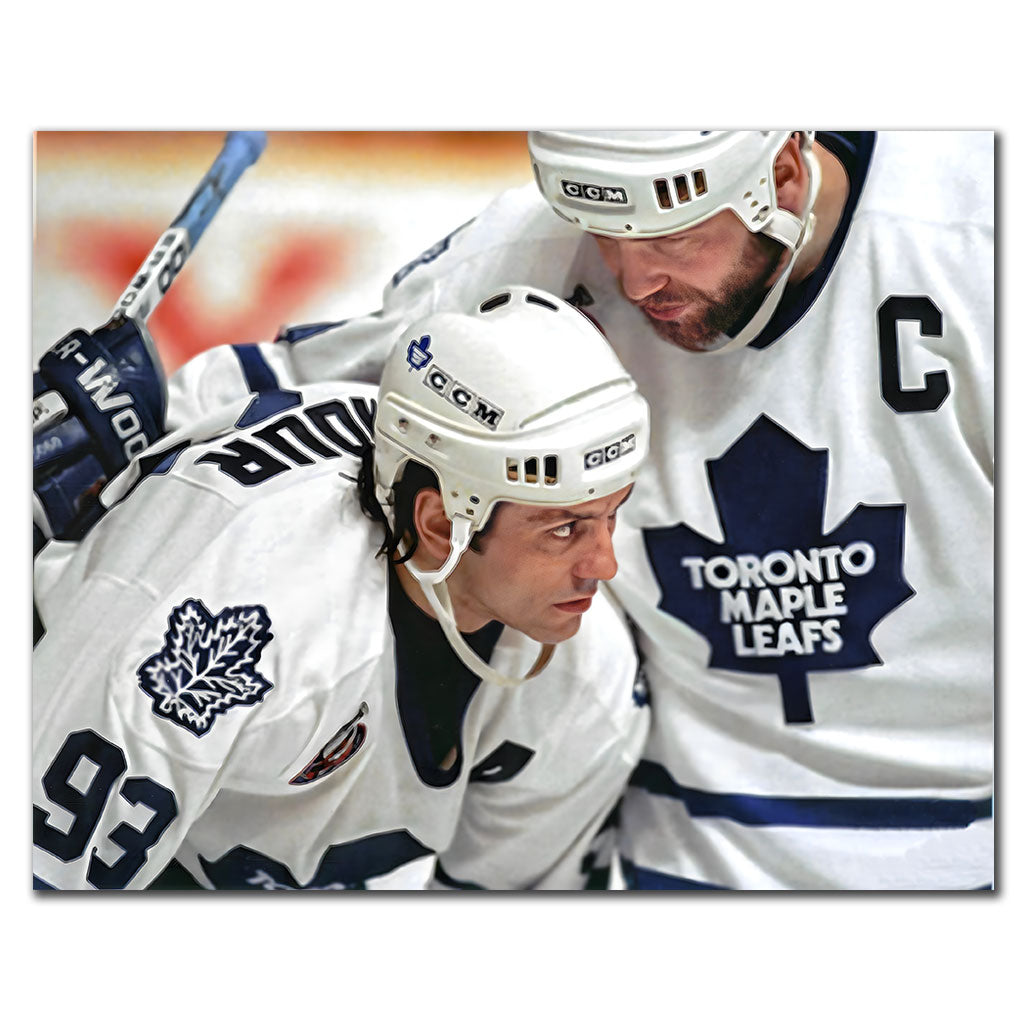 Wendel Clark & Doug Gilmour Pre-Order Toronto Maple Leafs Autographed 8x10 (2)