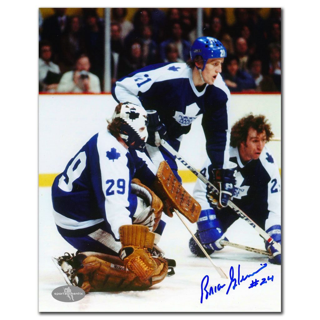 Brian Glennie Toronto Maple Leafs PALMATEER SALMING Autographed 8x10