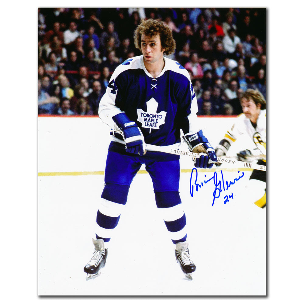 Brian Glennie Maple Leafs de Toronto ACTION dédicacé 8x10