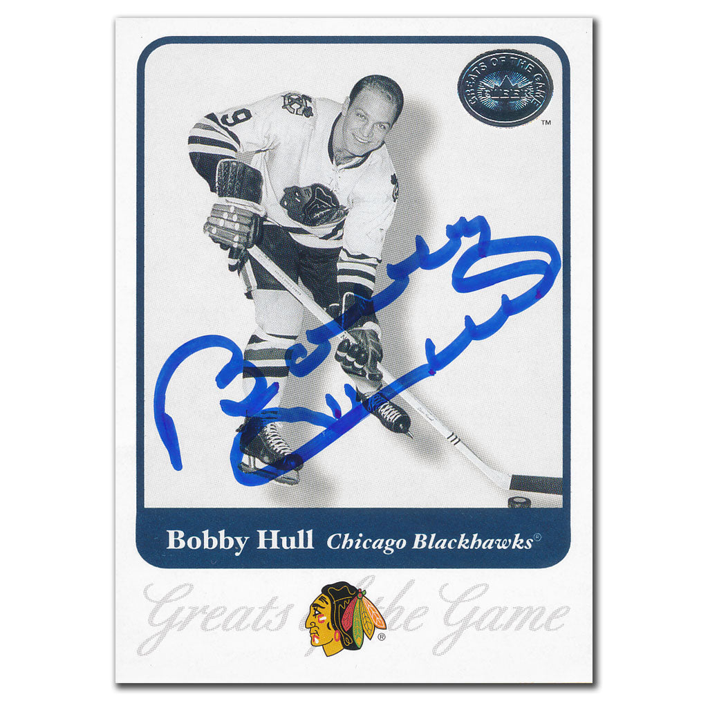 2001-02 Fleer Greats of the Game Bobby Hull Autographed Card #7