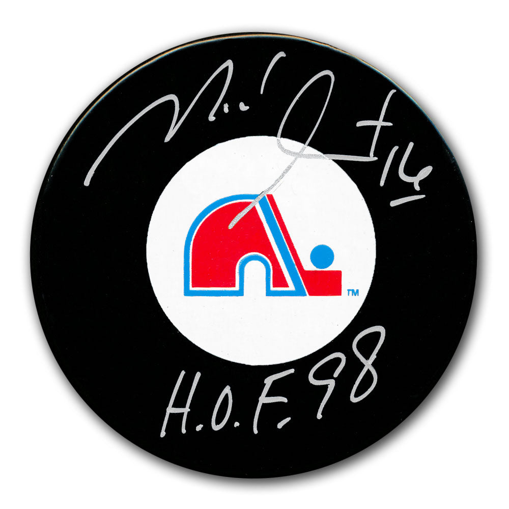 Michel Goulet Rondelle autographiée HOF des Nordiques de Québec