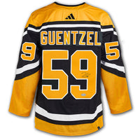 Jake Guentzel Pittsburgh Penguins Reverse Retro Adidas Pro Autographed Jersey