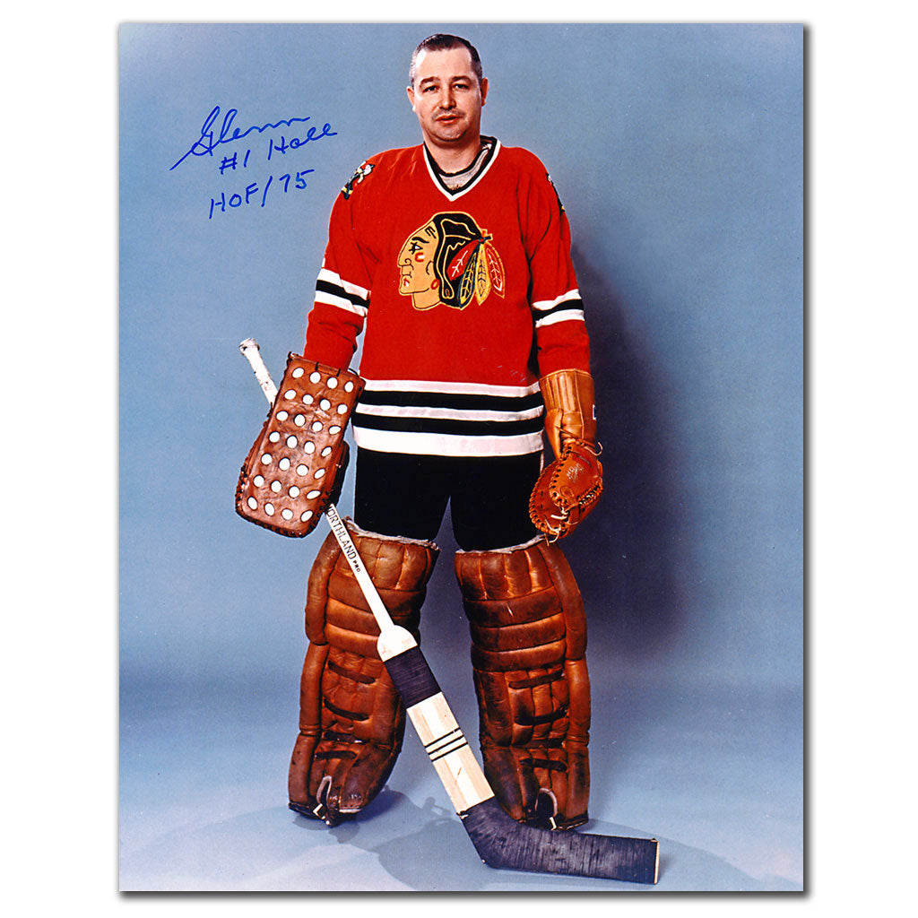 Glenn Hall Chicago Blackhawks GALLERY Autographed 8x10