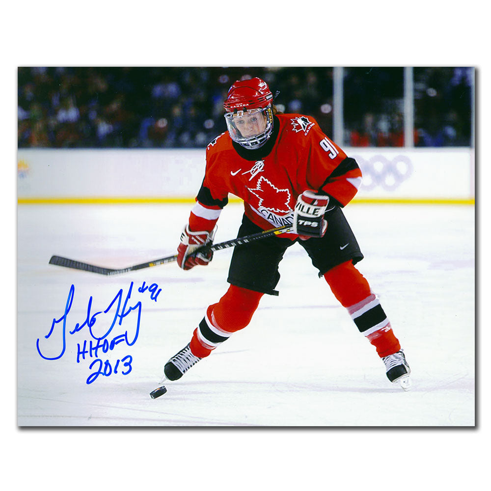 Geraldine Heaney Équipe Canada JEUX OLYMPIQUES 2002 Autographié 8x10