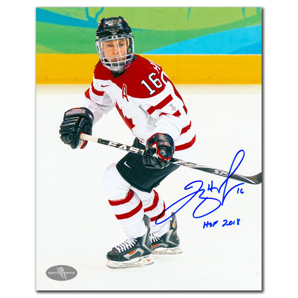 Jayna Hefford Team Canada VANCOUVER 2010 OLYMPICS Autographed 8x10