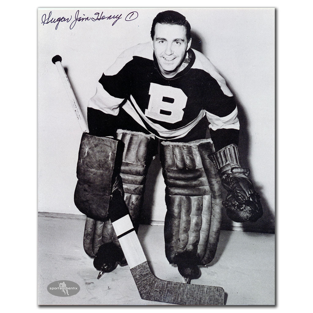 Sugar Jim Henry Boston Bruins Autographed 8x10