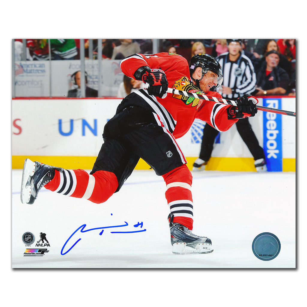 Marian Hossa Chicago Blackhawks SLAP SHOT Autographed 8x10