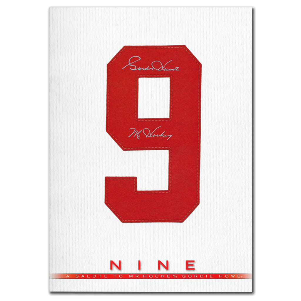 Gordie Howe 9 NINE Retirement Night Signed Book