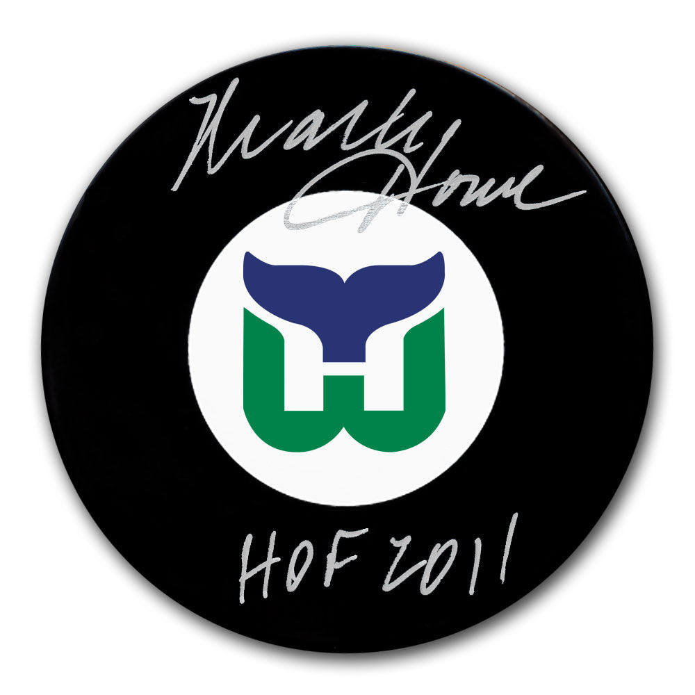 Mark Howe Hartford Whalers HOF Autographed Puck