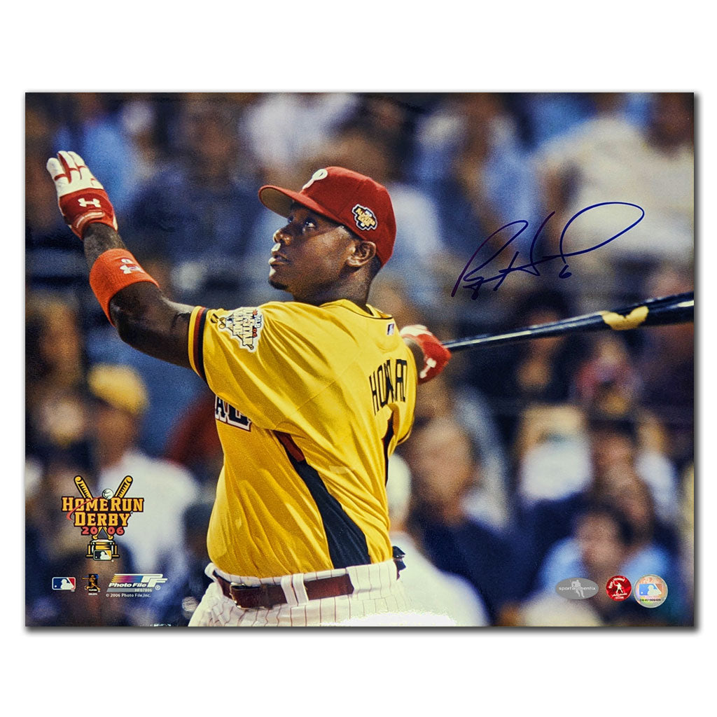 Ryan Howard 2006 Home Run Derby Phillies de Philadelphie dédicacé 16x20