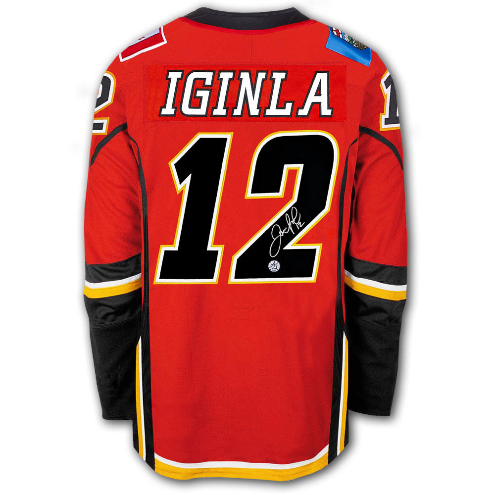 Jarome Iginla Calgary Flames Fanatics Breakaway Autographed Jersey