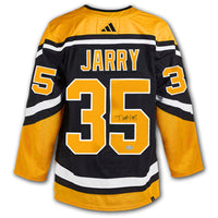 Tristan Jarry Pittsburgh Penguins Reverse Retro Adidas Pro Autographed Jersey