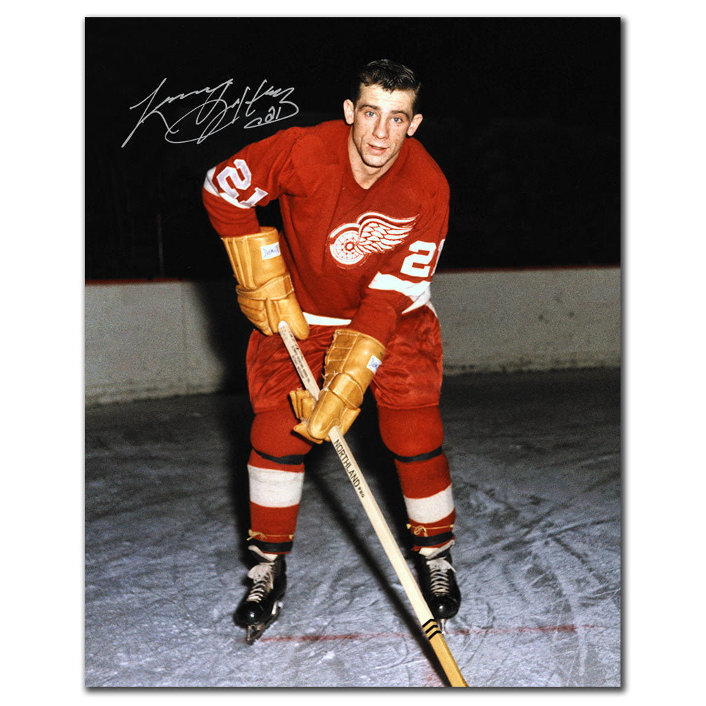 Larry Jeffrey Detroit Red Wings Autographed 8x10