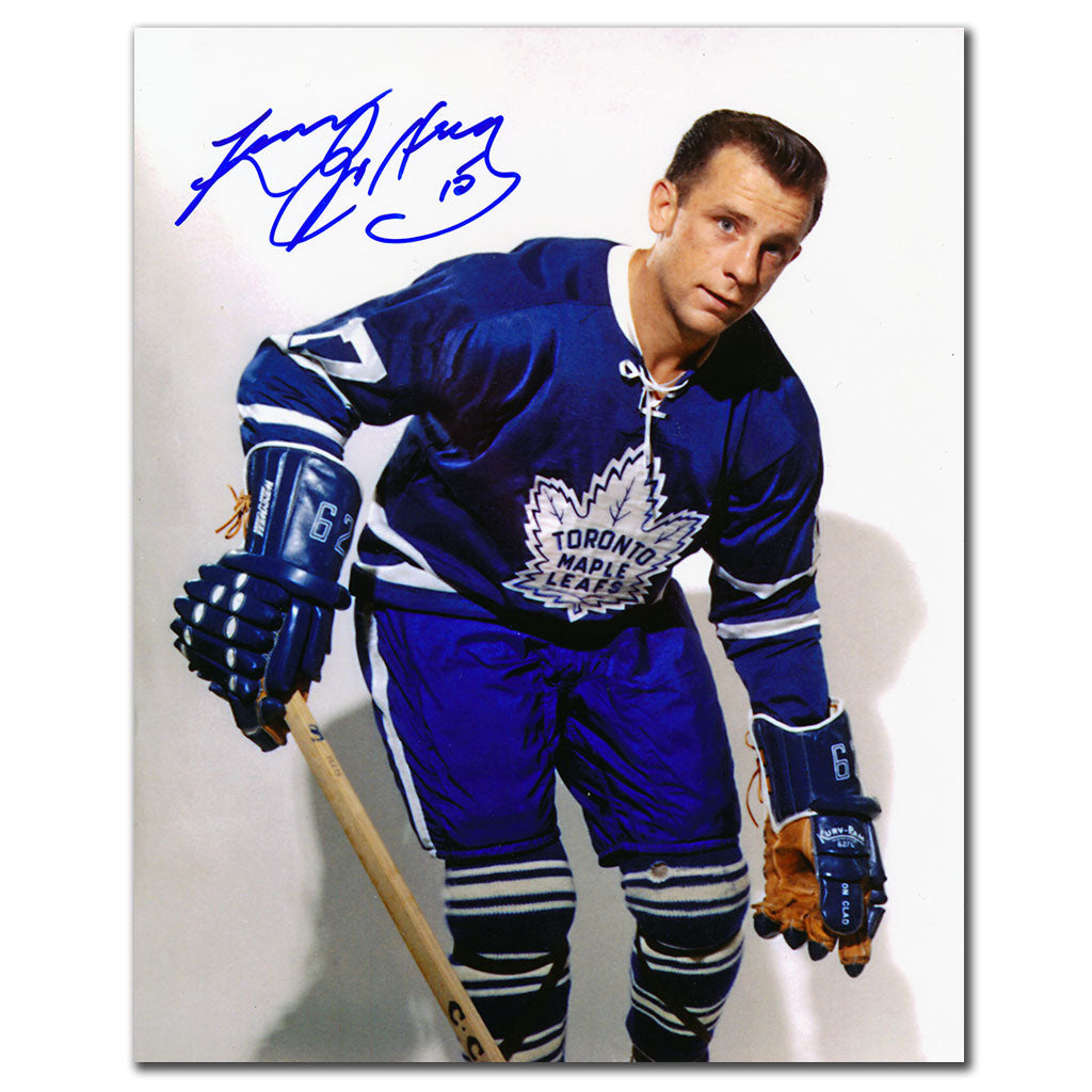 Larry Jeffrey Toronto Maple Leafs Autographed 8x10