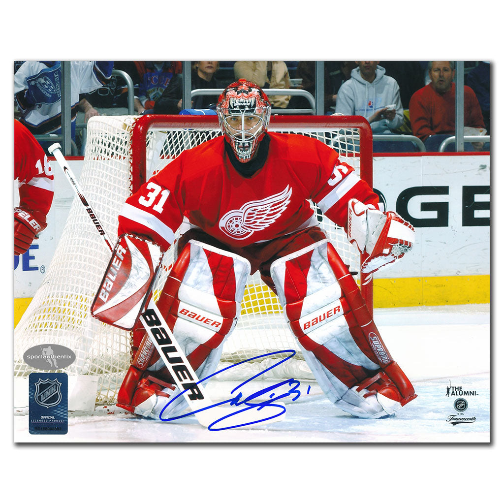 Curtis Joseph Detroit Red Wings ACTION Autographed 8x10