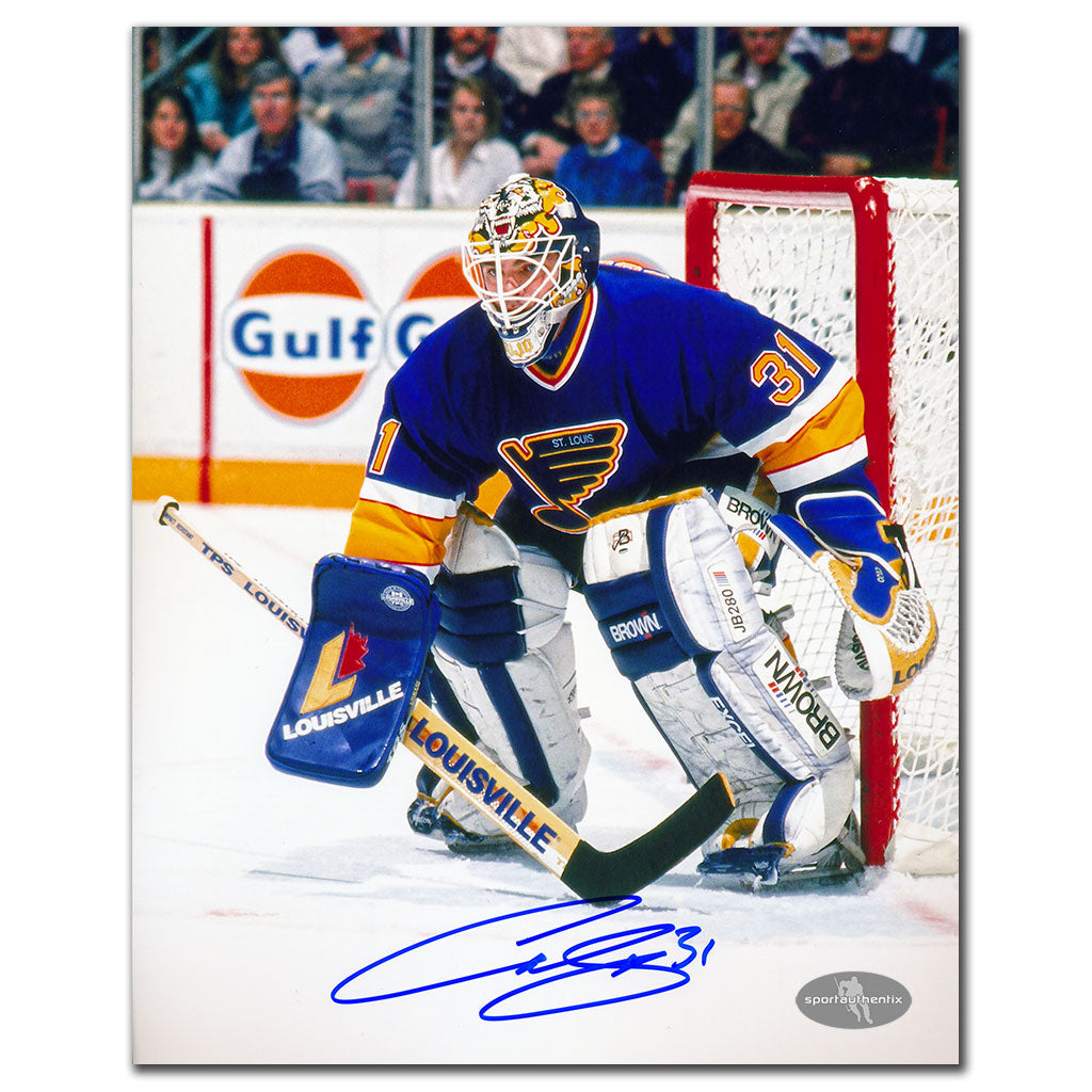 Curtis Joseph St. Louis Blues ACTION Autographed 8x10